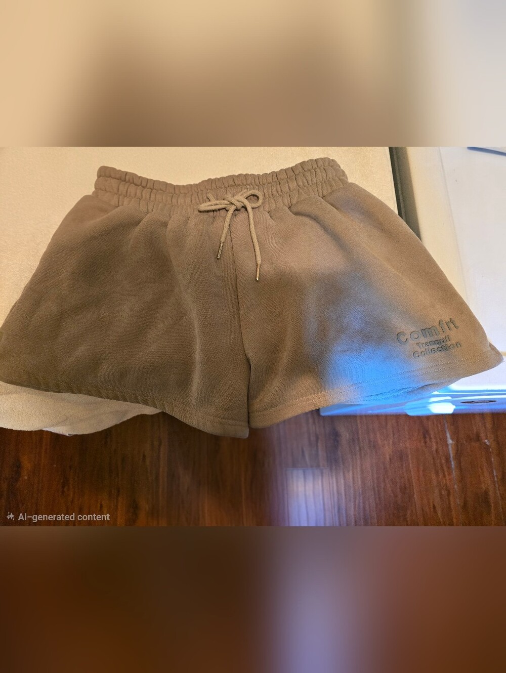 COMFRT Tan Fleece Shorts